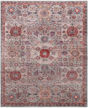 Afghan Mamluk Mamluk Blue/Multi - 8' 11'' x 11' 8''