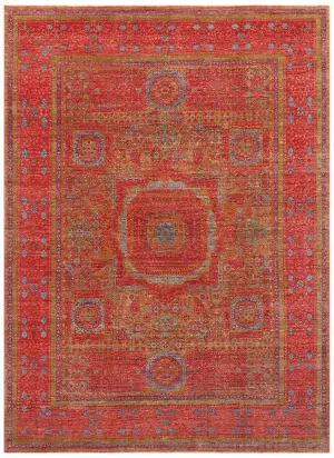 Afghan Mamluk Mamluk Rustic Red - 8' 11'' x 12' 3''