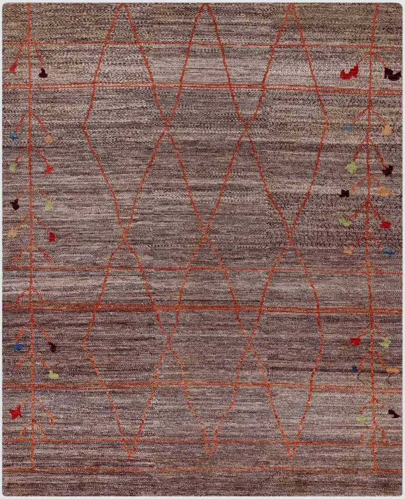 Afghan Maroc Tribal Brown  -  8' 3'' x  10' 11''