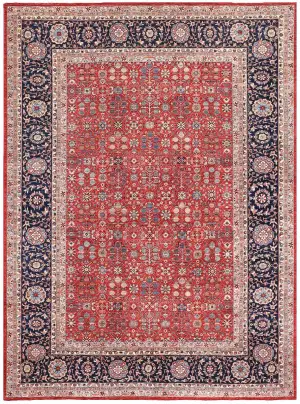 Afghan Nooristan Bakhtiari Red/Navy - 9' 1'' x 12' 3''