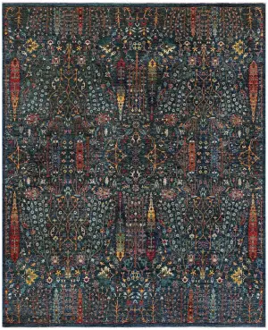 Afghan Nooristan Transitional Blue - 8' x 9' 10''