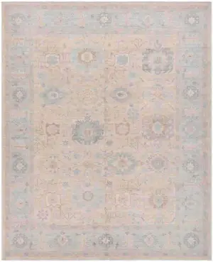 Afghan Oushak Oushak Beige/Grey - 8' 1'' x 9' 11''