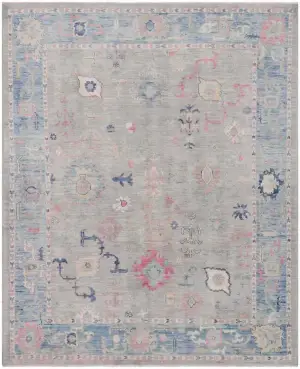 Afghan Oushak Oushak Grey - 8' 1'' x 9' 8''
