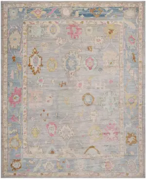 Afghan Oushak Oushak Grey - 9' 8'' x 11' 10''