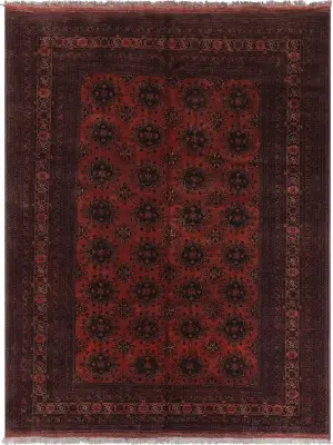 Afghan Wool Bashir Rust/Brown - 8' 2'' x 10' 11''