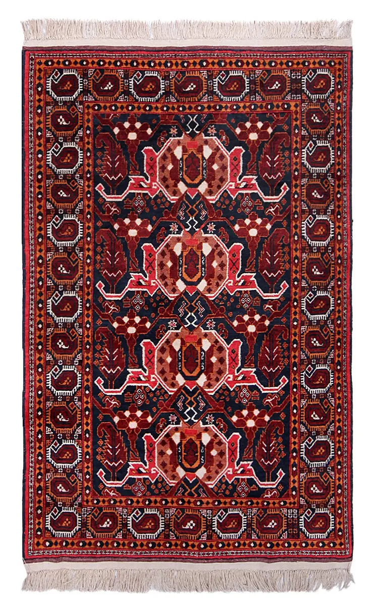 Afghan Wool Caucasian Multi  -  3' 10'' x  5' 10''