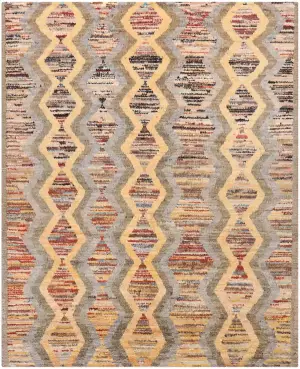 Afghan Wool Transitional Multi - 7' 8'' x 10' 8''