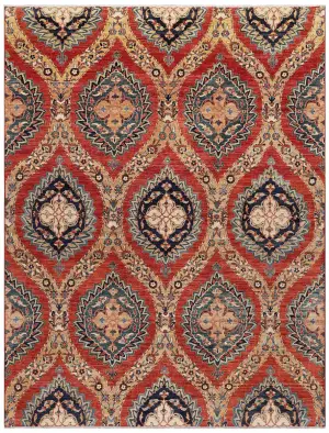 Afghan Wool Transitional Rust - 8' 1'' x 11' 8''