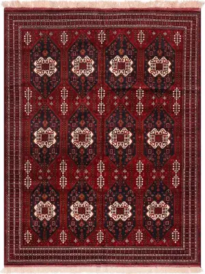 Afghan Wool Turkman Red - 8' 1'' x 11' 11''