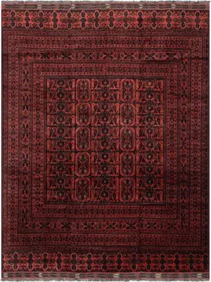 Afghan Wool Turkman Rust - 9' 1'' x 12' 6''