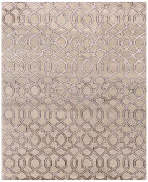 Amora 2 Trellis Beige/Brown - 8' x 10'