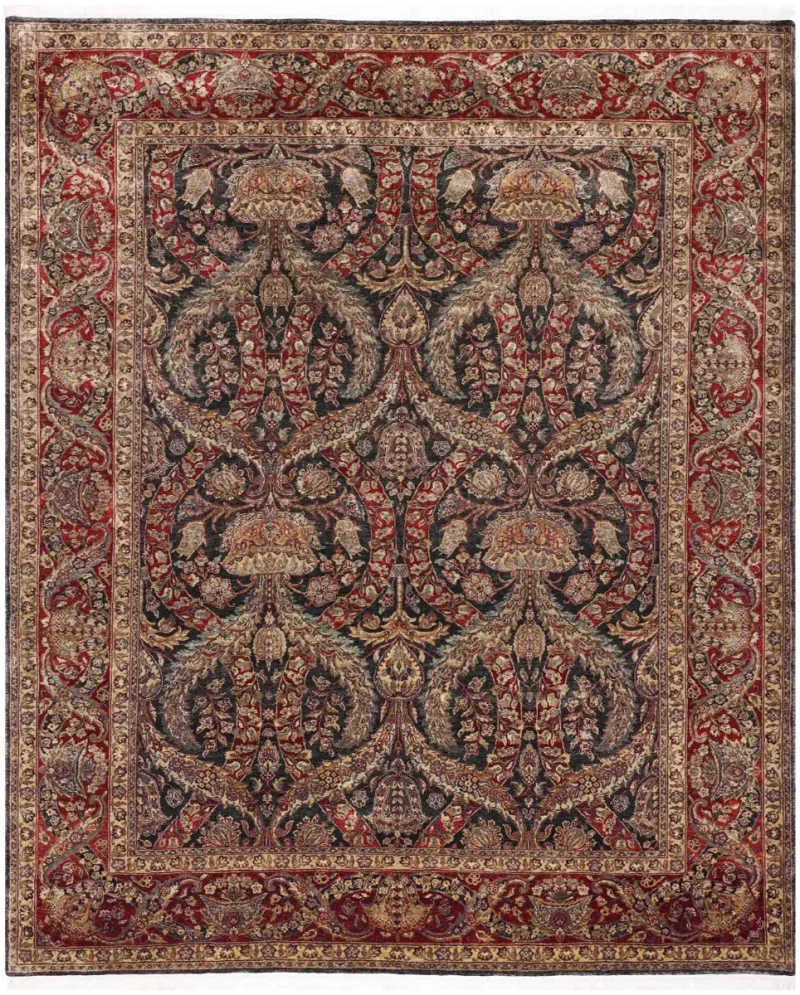 Angora NP Kerman Black  -  9' 3'' x  12' 