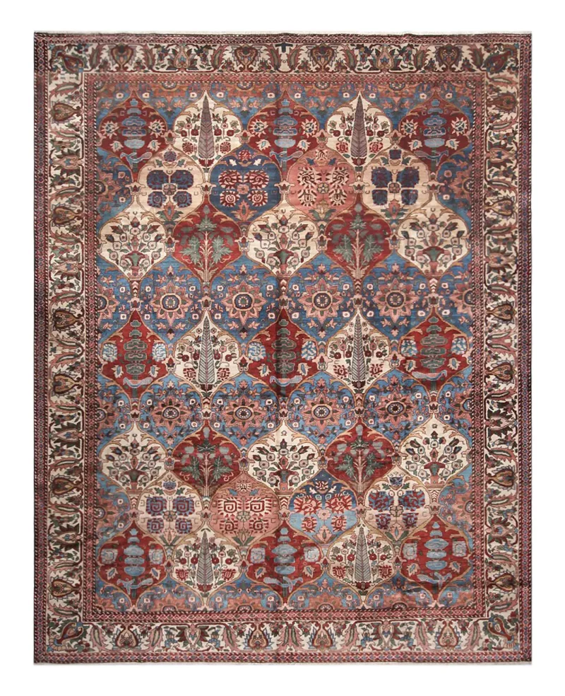 Antique Persian Bakhtiari Multi  -  10' 4'' x  13' 9''