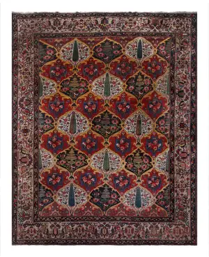 Antique Persian Bakhtiari Multi - 11' x 13' 5''