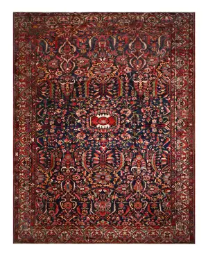 Antique Persian Bakhtiari Navy - 12' 4'' x 17'