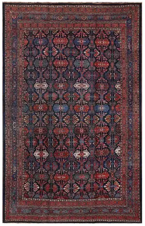 Antique Persian Bidjar Navy/Red - 11' 3'' x 18' 2''
