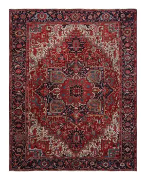 Antique Persian Heriz Navy - 10' x 12' 1''