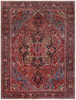 Antique Persian Heriz Rust/Navy - 9' 8'' x 12' 10''