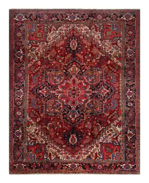 Antique Persian Heriz Navy - 8' 2'' x 11'