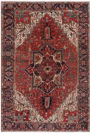 Antique Persian Heriz Rust/Navy - 9' 2'' x 13' 5''