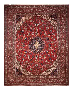 Antique Persian Isfahan Navy - 10' x 14'
