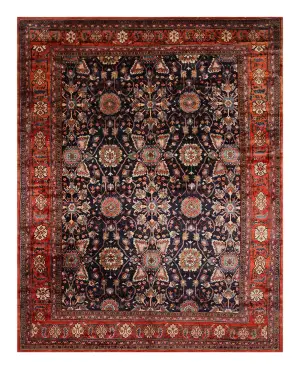 Antique Persian Lilihan Rust - 9' 1'' x 12'
