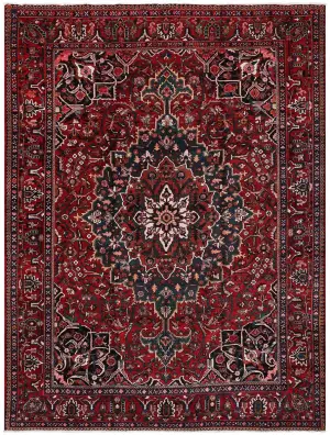 Antique Persian Mahal Burgundy/Navy - 10' 2'' x 12' 10''