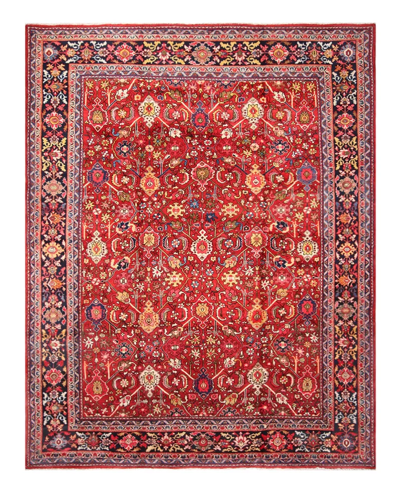 Antique Persian Mahal Navy  -  10' 2'' x  12' 1''