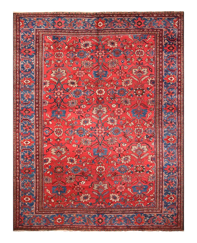 Antique Persian Mahal Blue  -  9'  x  12' 