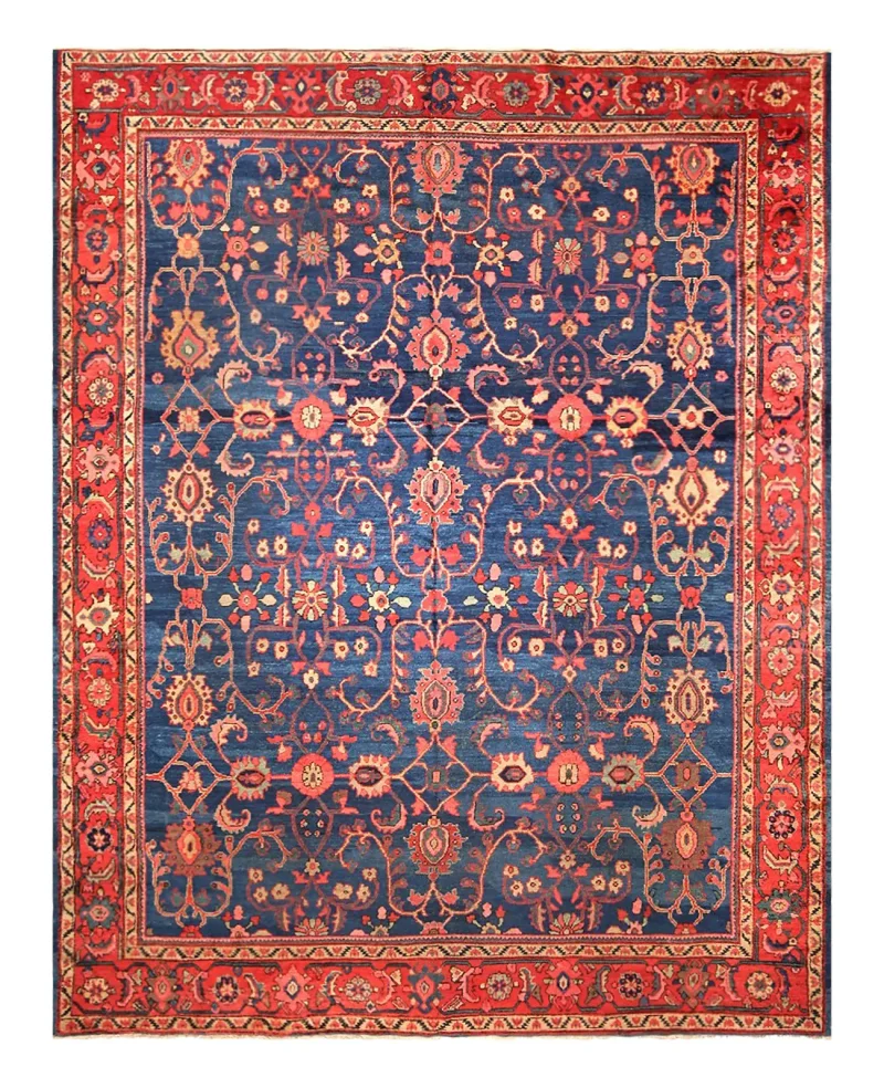 Antique Persian Mahal Rust  -  9'  x  12' 