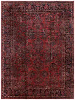 Antique Persian Sarouk Rust/Navy - 12' 3'' x 16' 3''