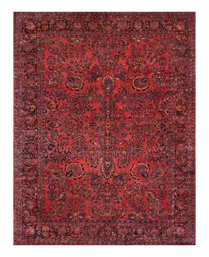 Antique Persian Sarouk Navy - 8' 9'' x 12' 3''
