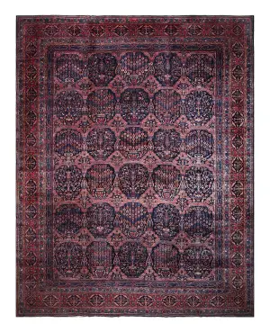 Antique Persian Yazd Rose - 11' 3'' x 15' 6''