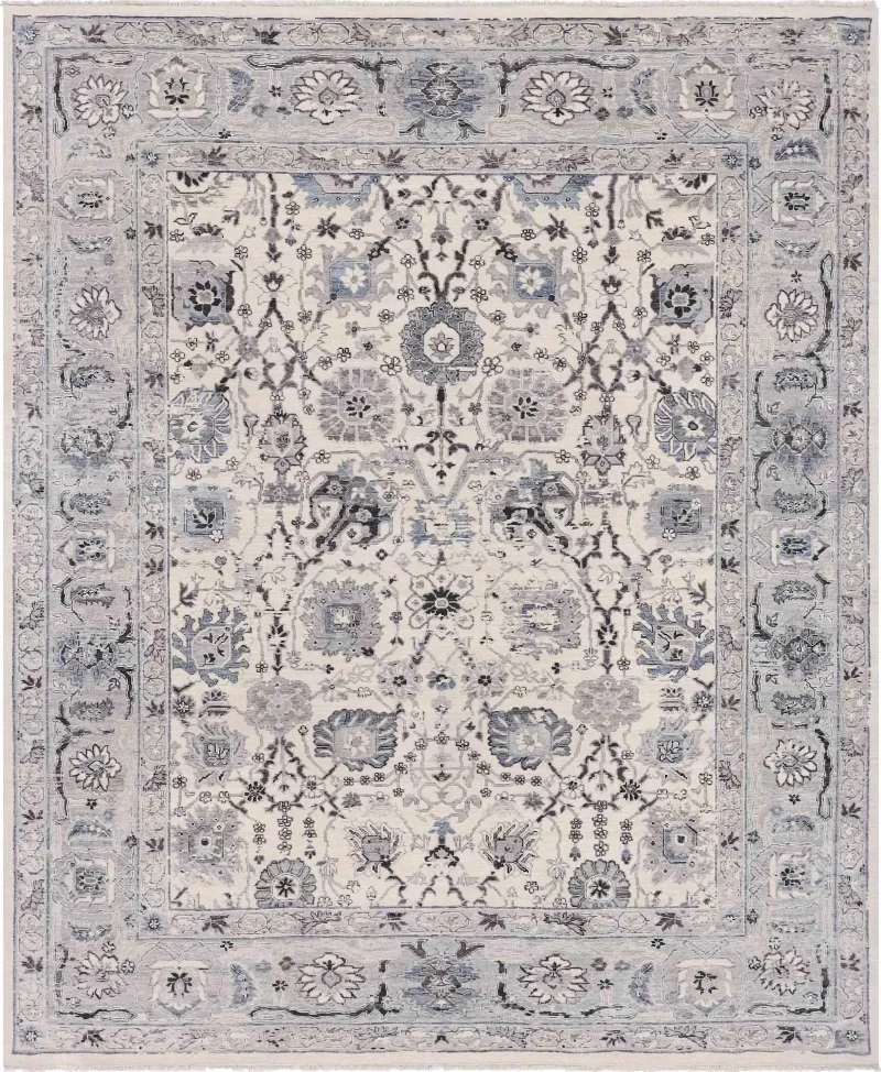 Argos II ARG2-01 Ivory/Grey  -  8'  x  10' 