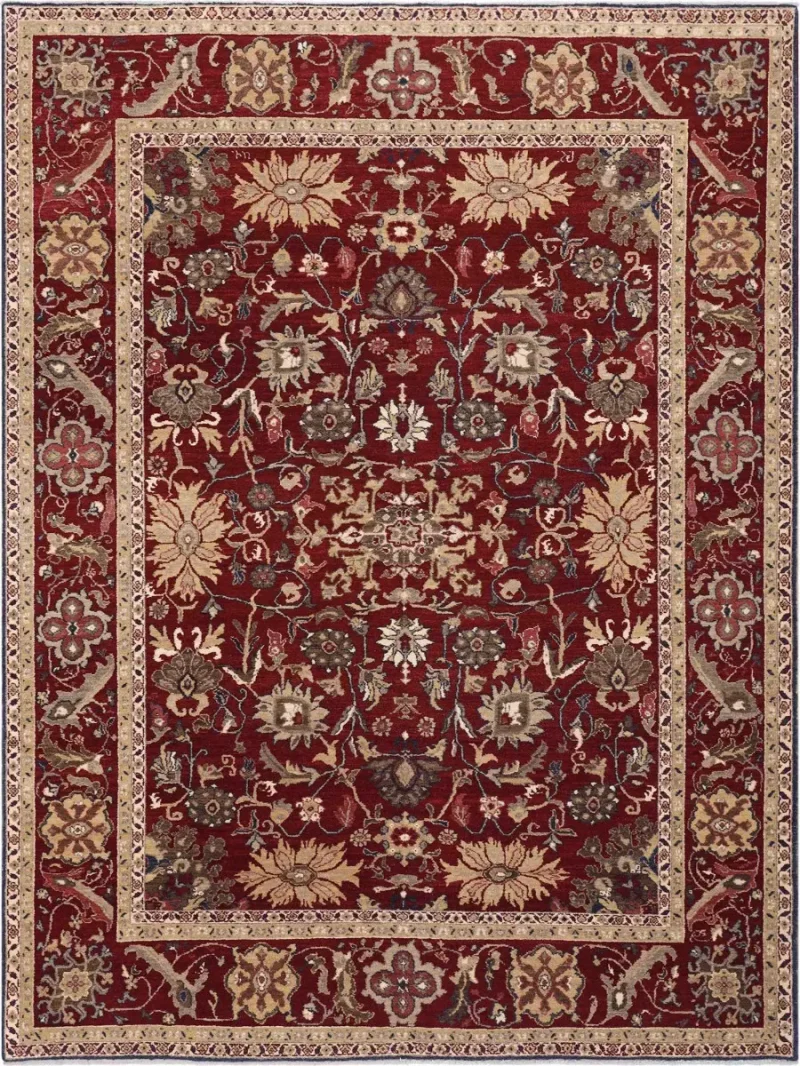 Armenian Wool Tabriz Red  -  9'  x  12' 