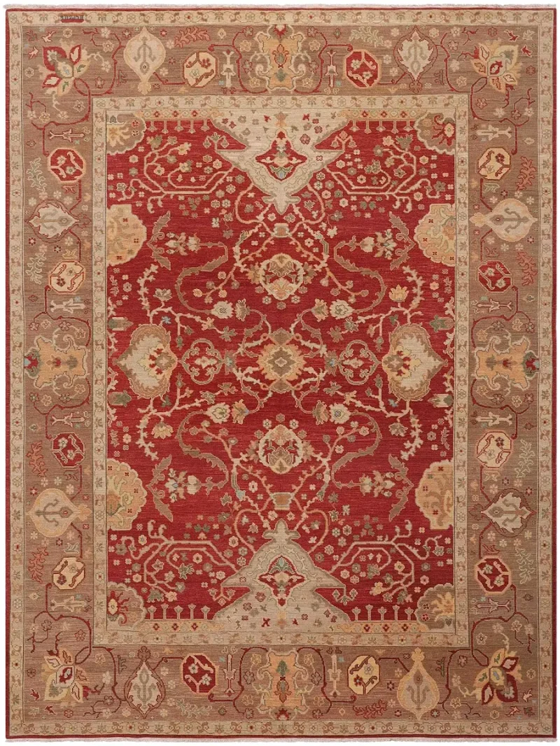 Armenian Wool Traditional Rust  -  8' 10'' x  11' 11''