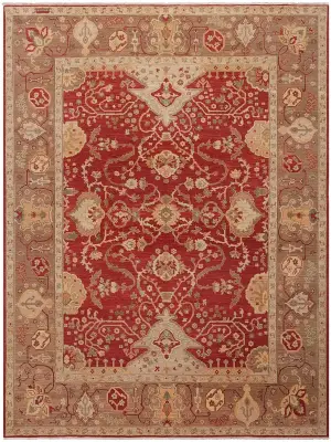 Armenian Wool Traditional Rust - 8' 10'' x 11' 11''