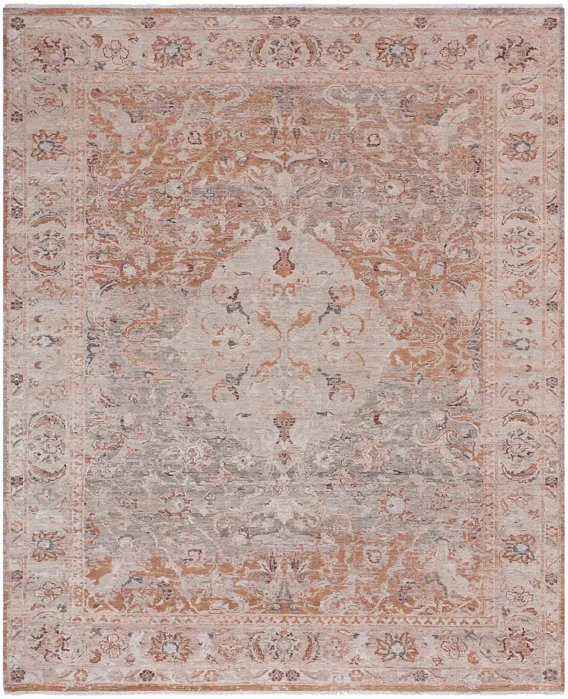 Bello BLO-04 Rust/Taupe  -  9'  x  12' 