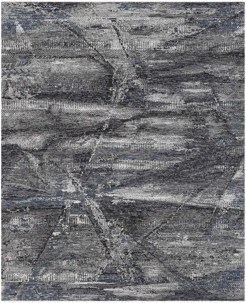 Bennett BNTT-02 Grey/Off White  -  9'  x  12' 