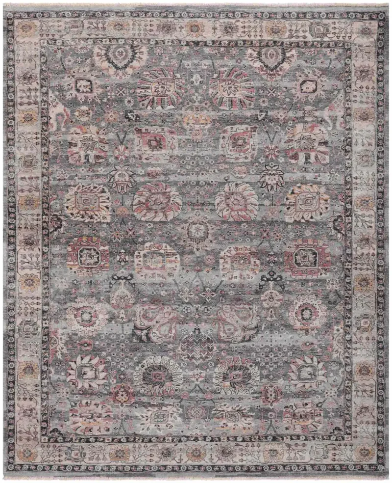 Beronia BRN-02 Grey/Ivory  -  9'  x  12' 