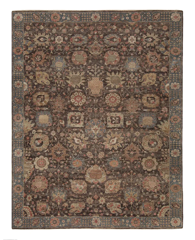 Beronia BRN-07 Brown/Blue  -  9'  x  12' 