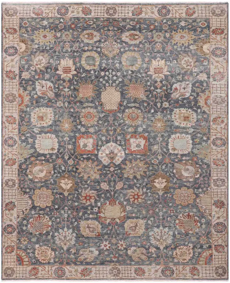 Beronia BRN-07 Charcoal/Beige  -  9'  x  12' 