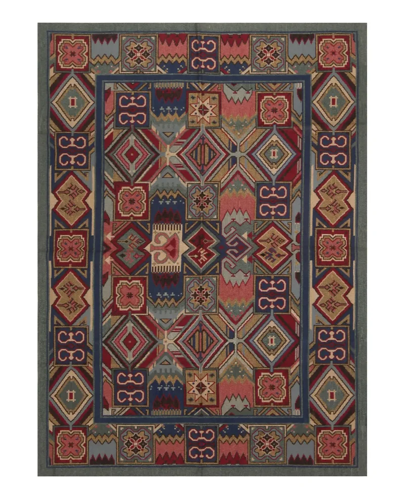Chinese Needlepoint Abstract Multi  -  3' 9'' x  5' 9''