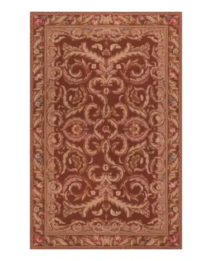 Chinese Needlepoint Aubusson Brown Tones - 3' x 5'