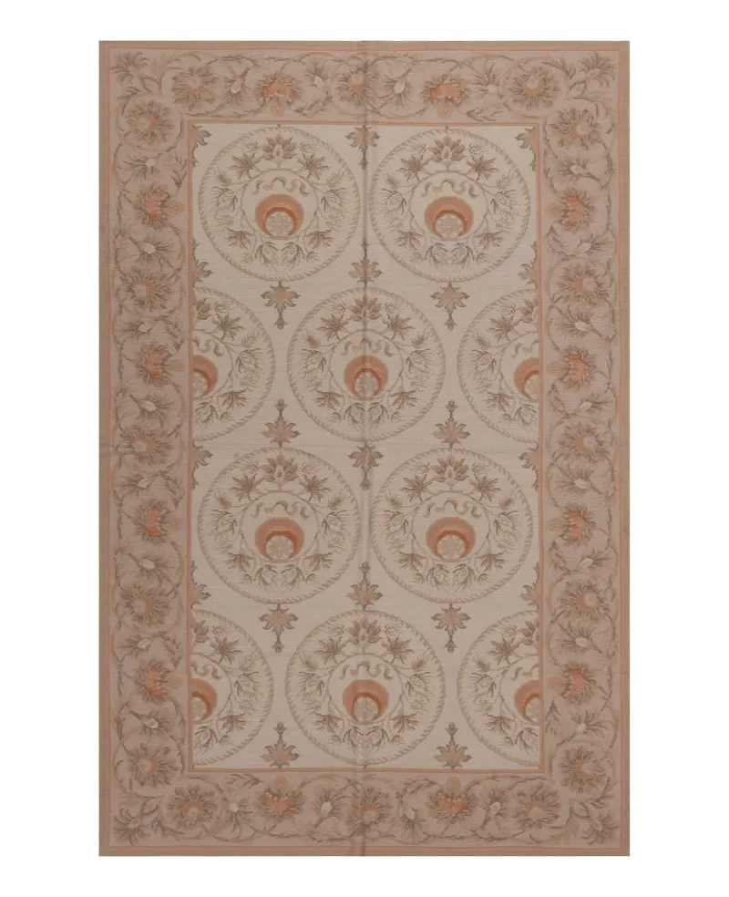 Chinese Needlepoint Aubusson Grey  -  3'  x  5' 