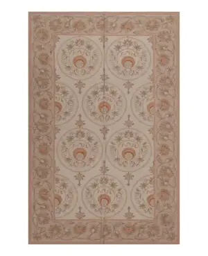 Chinese Needlepoint Aubusson Grey - 3' x 5'