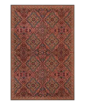 Chinese Needlepoint Aubusson Brown/Multi - 4' x 6'