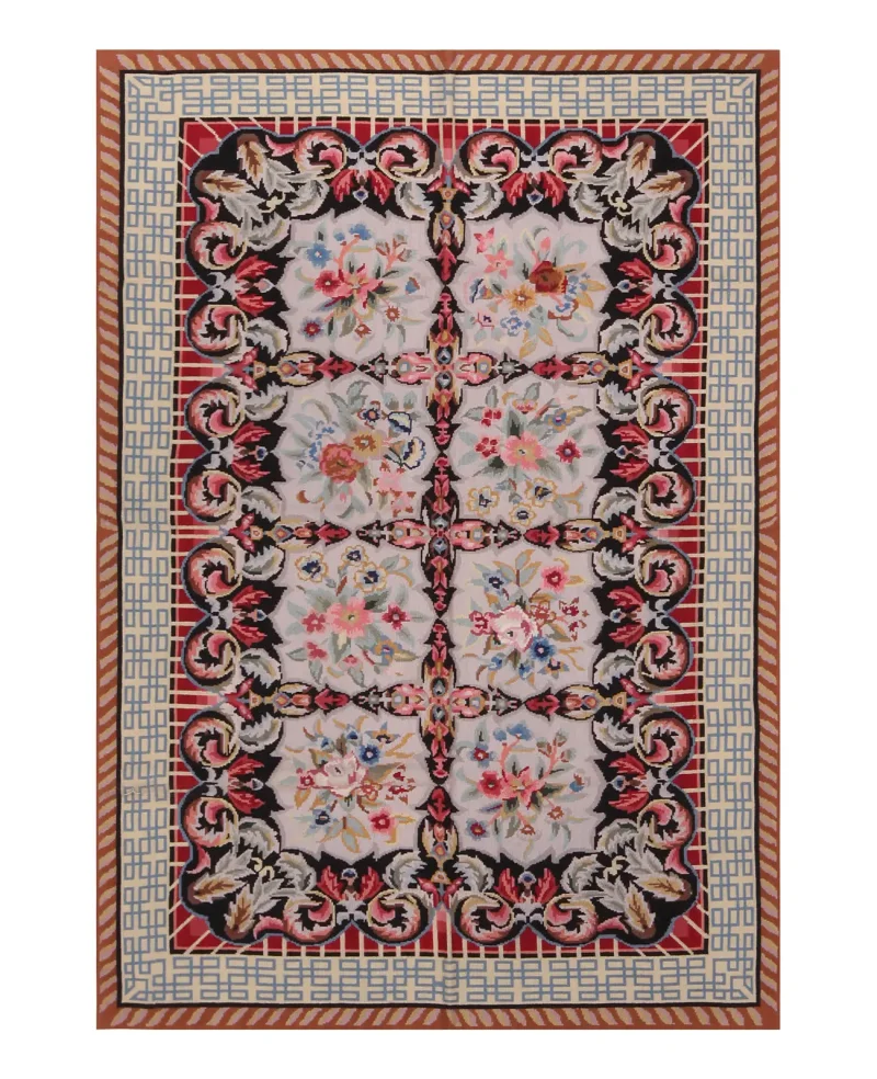 Chinese Needlepoint Aubusson Multi  -  3' 9'' x  5' 9''