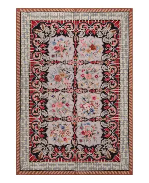 Chinese Needlepoint Aubusson Multi - 3' 9'' x 5' 9''