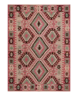 Chinese Needlepoint Kilim Rose - 3' 9'' x 5' 9''